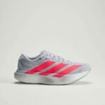 Adidas Adizero Evo SL Silver Metallic & Lucid Red