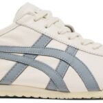 Mexico 66-Style Retro Sneakers - Cream And Slate Grey