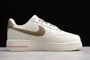Nike Air Force 1 Low Sneakers In Creamwhite And Brown - Image 2