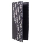 Christian Dior Saddle Long Bifold Wallet Black - Image 2