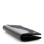 Christian Dior Oblique Saddle Long Vertical Wallet All Black - Image 3