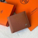 Hermès MC² Compact Wallet Wood Brown