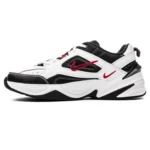 Nike M2K Tekno in a black and white and University Red