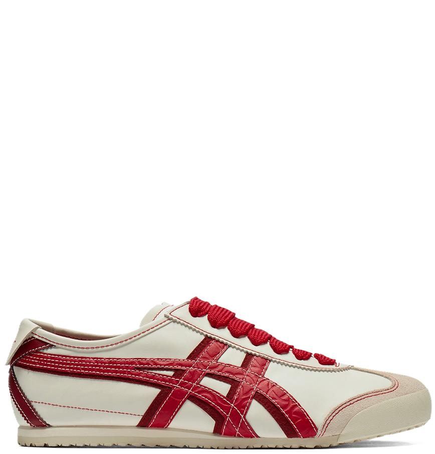 Mexico 66-Style Retro Sneakers - White And Red