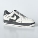 Nike Air Force 1 Low Sneakers In White And Grey - Image 5