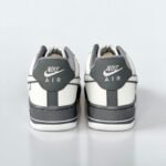 Nike Air Force 1 Low Sneakers In White And Grey - Image 3
